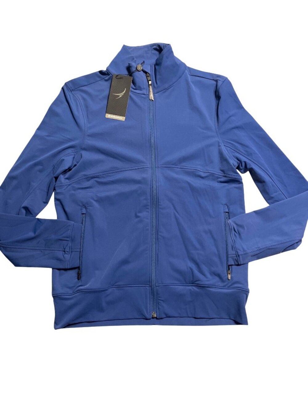 Endeavor Mens Full Zip Jacket True Blue Size S Zippered Pockets NWT Lightweight
